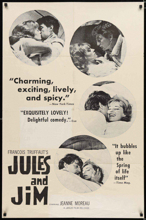 Jules & Jim Original Vintage Movie Poster