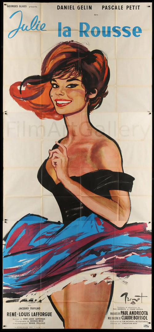 Julie the Redhead (Julie La Rousse) Original Vintage Movie Poster