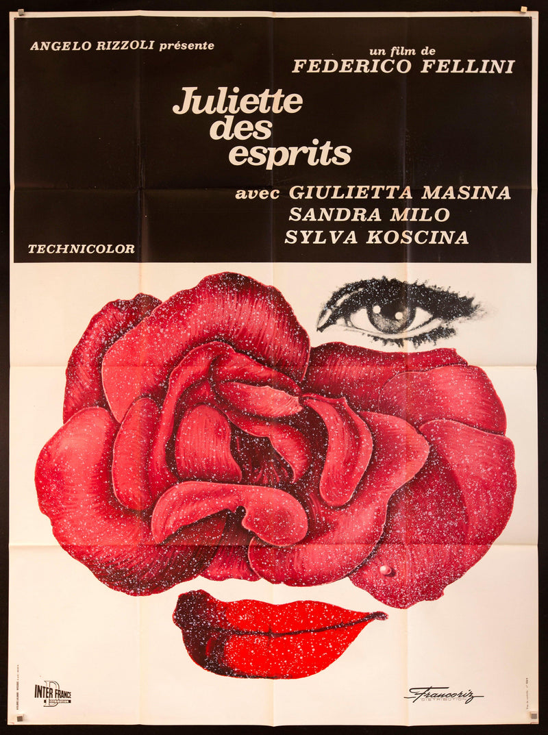 Juliet of the Spirits (Giulietta Degli Spiriti) French 1 panel (47x63) Original Vintage Movie Poster