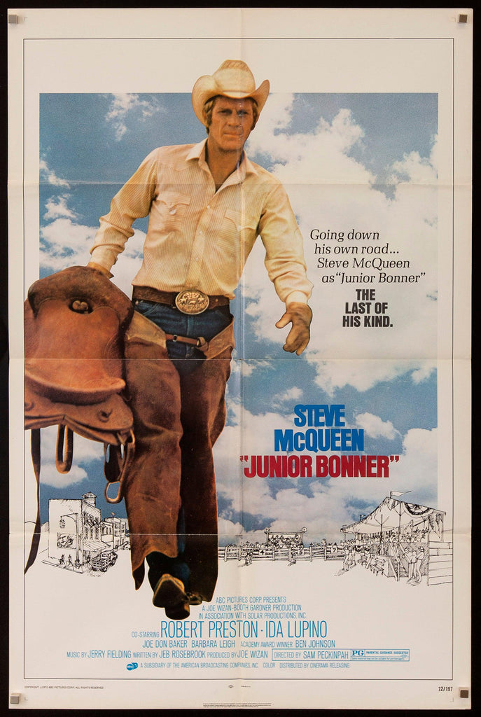Junior Bonner Original Vintage Movie Poster