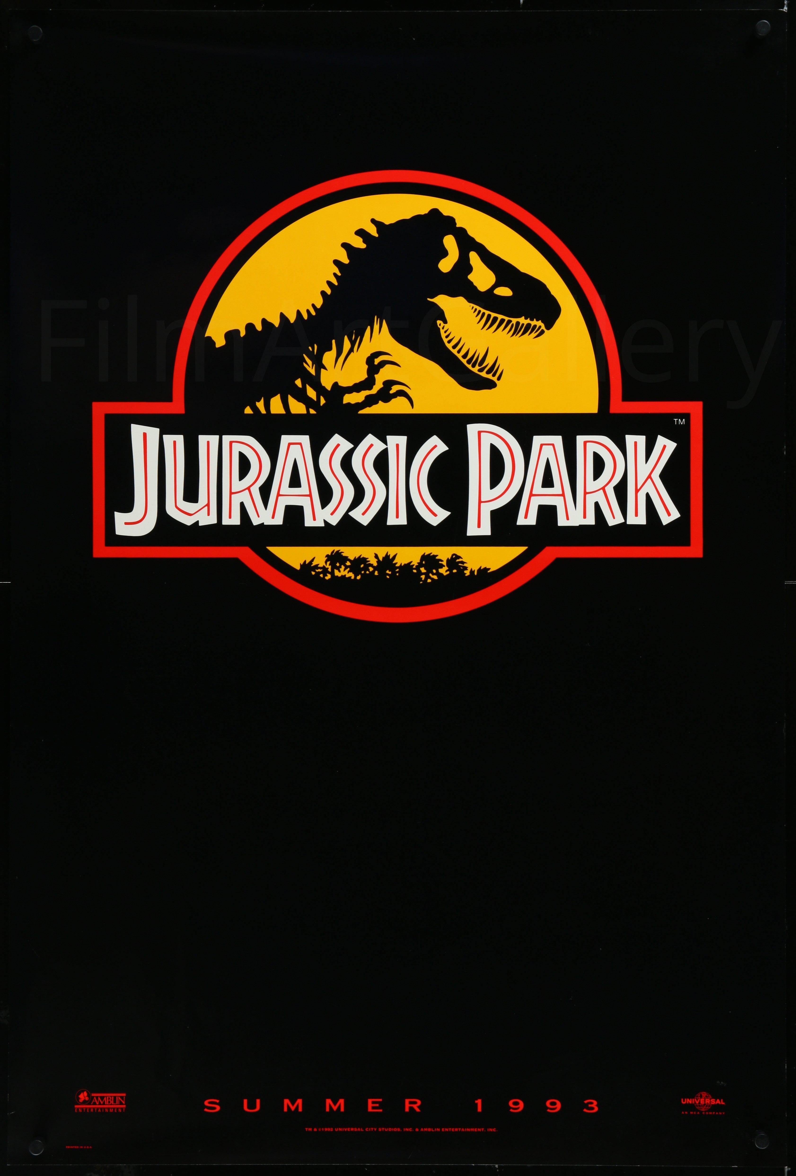 Jurassic Park Movie Poster 1993 Sheet (27x41) - Main Image