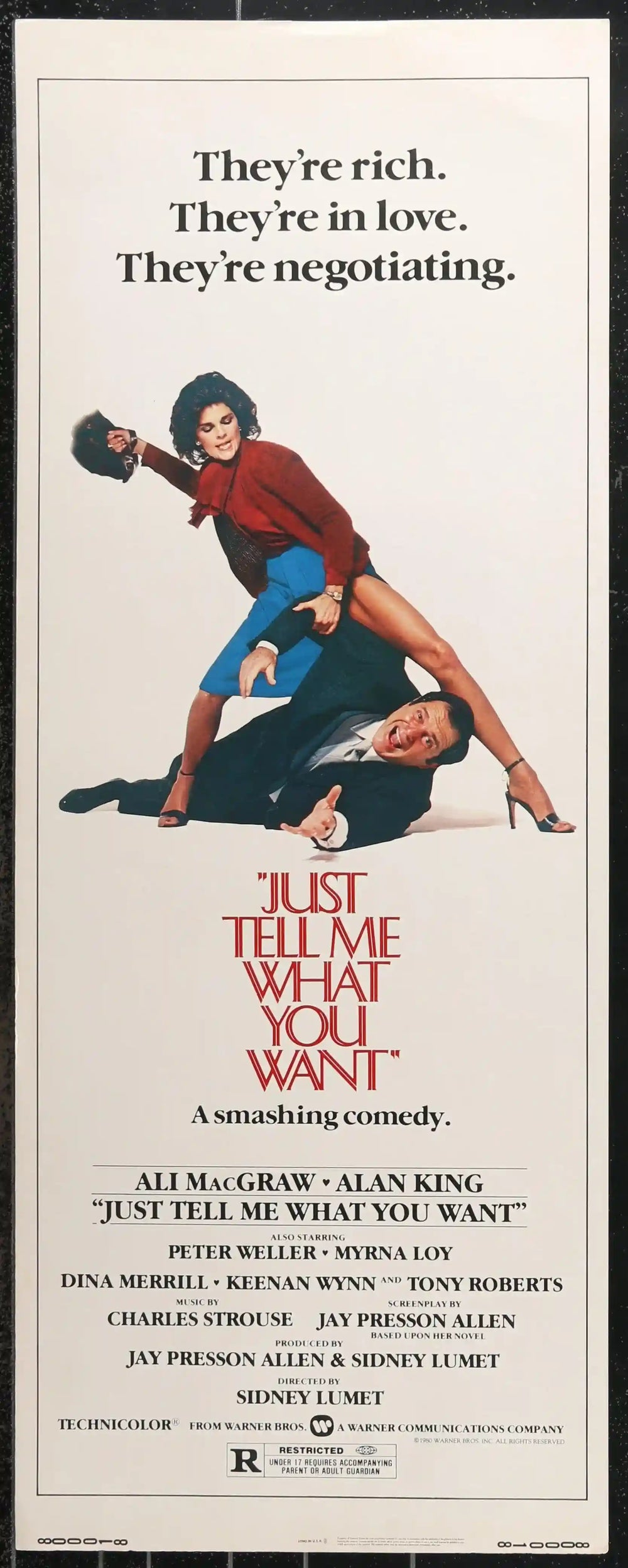 Just Tell Me What You Want Original Vintage Movie Poster