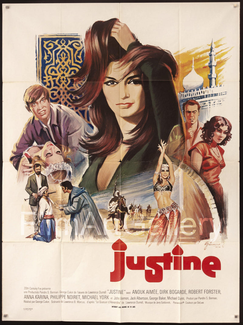 Justine French 1 panel (47x63) Original Vintage Movie Poster