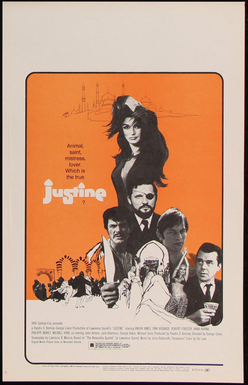 Justine Window Card (14x22) Original Vintage Movie Poster