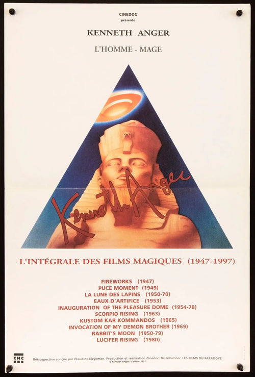Kenneth Anger Film Festival Original Vintage Movie Poster