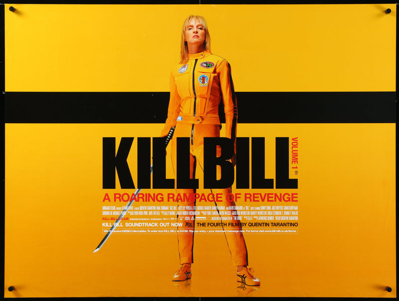 Kill Bill Volume 1 British Quad (30x40) Original Vintage Movie Poster