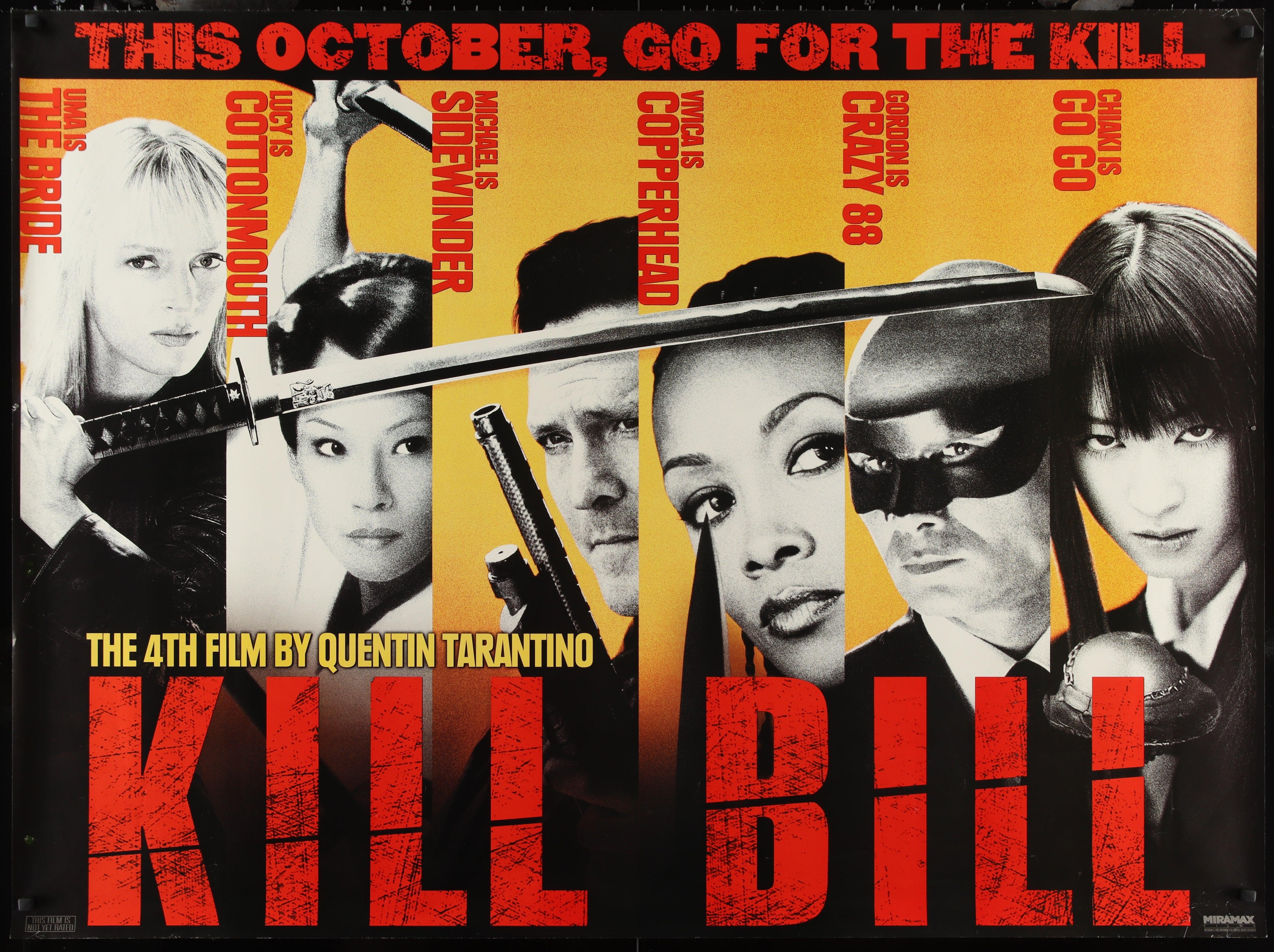 Kill Bill Volume 1 Movie Poster 2003 Subway 2 Sheet (45x59)