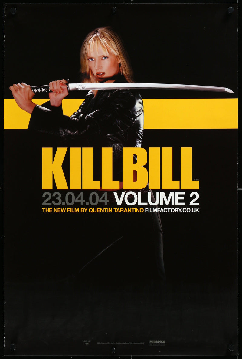 Kill Bill Volume 2 British Double Crown (20x30) Original Vintage Movie Poster