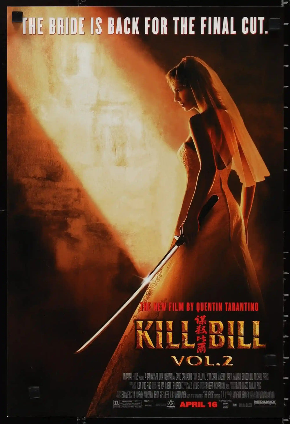 Kill Bill Volume 2 Original Vintage Movie Poster