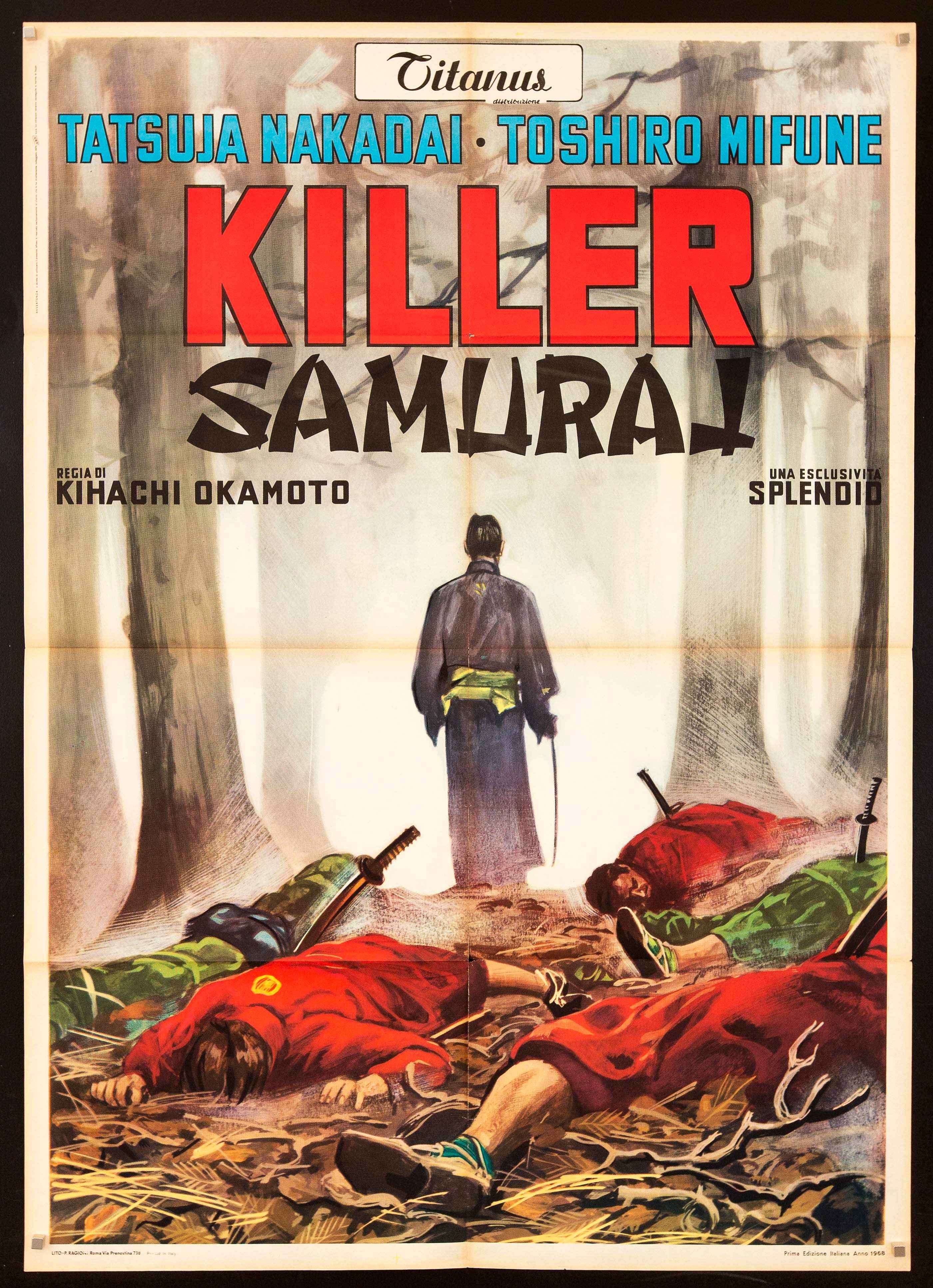 Killer Samurai (Sword of Doom) Movie Poster 1968 Italian 2 foglio
