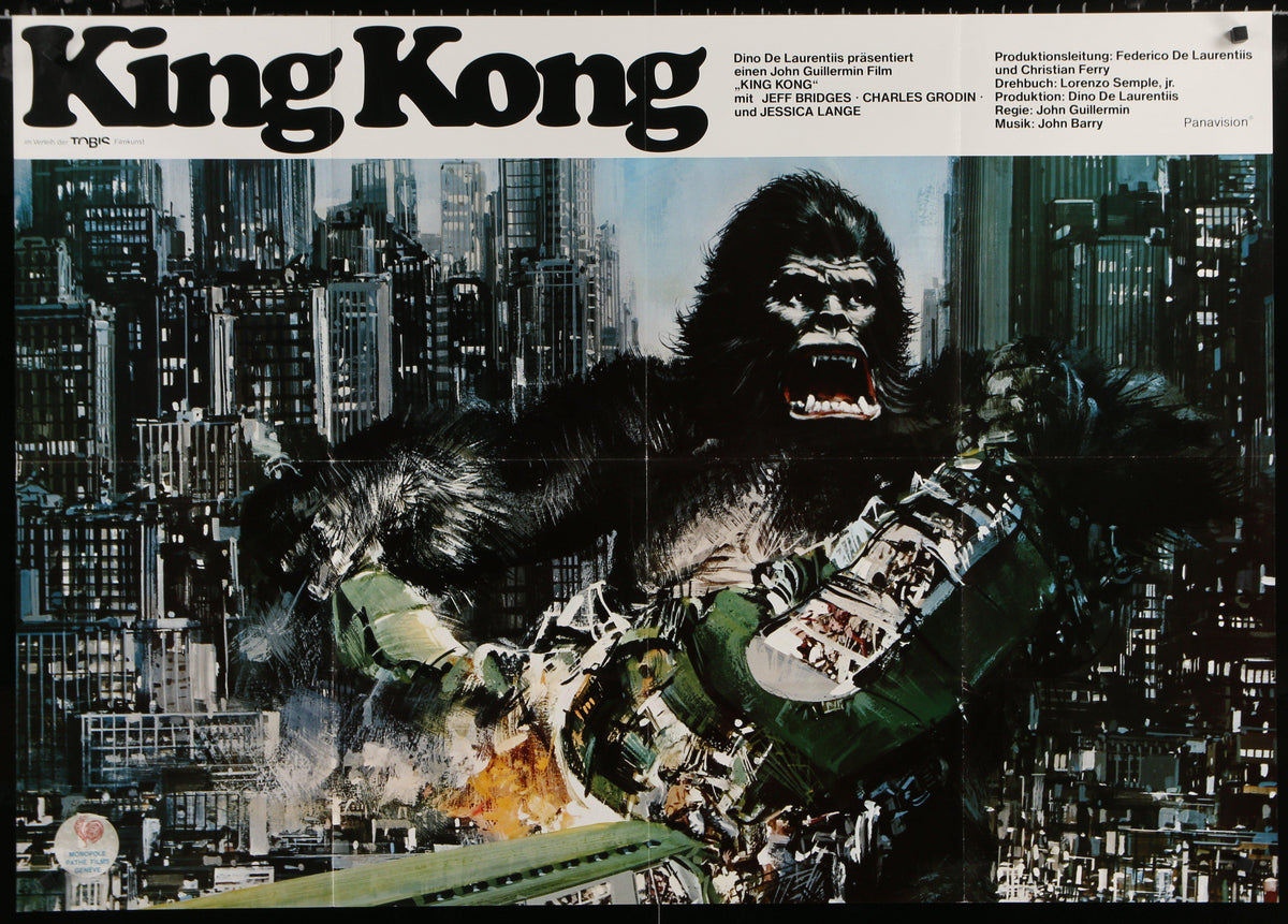 King Kong German A0 (33x47) Original Vintage Movie Poster