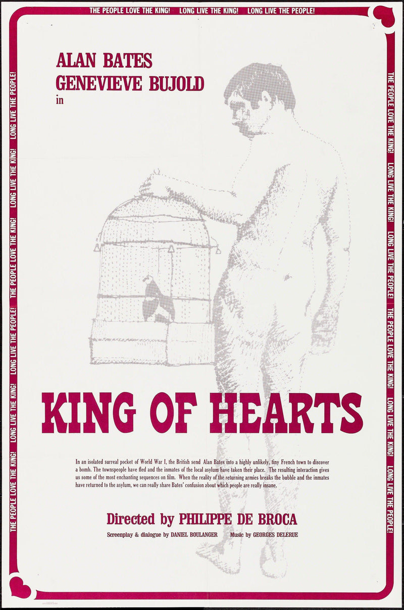 King of Hearts (Le Roi de Coeur) 1 Sheet (27x41) Original Vintage Movie Poster