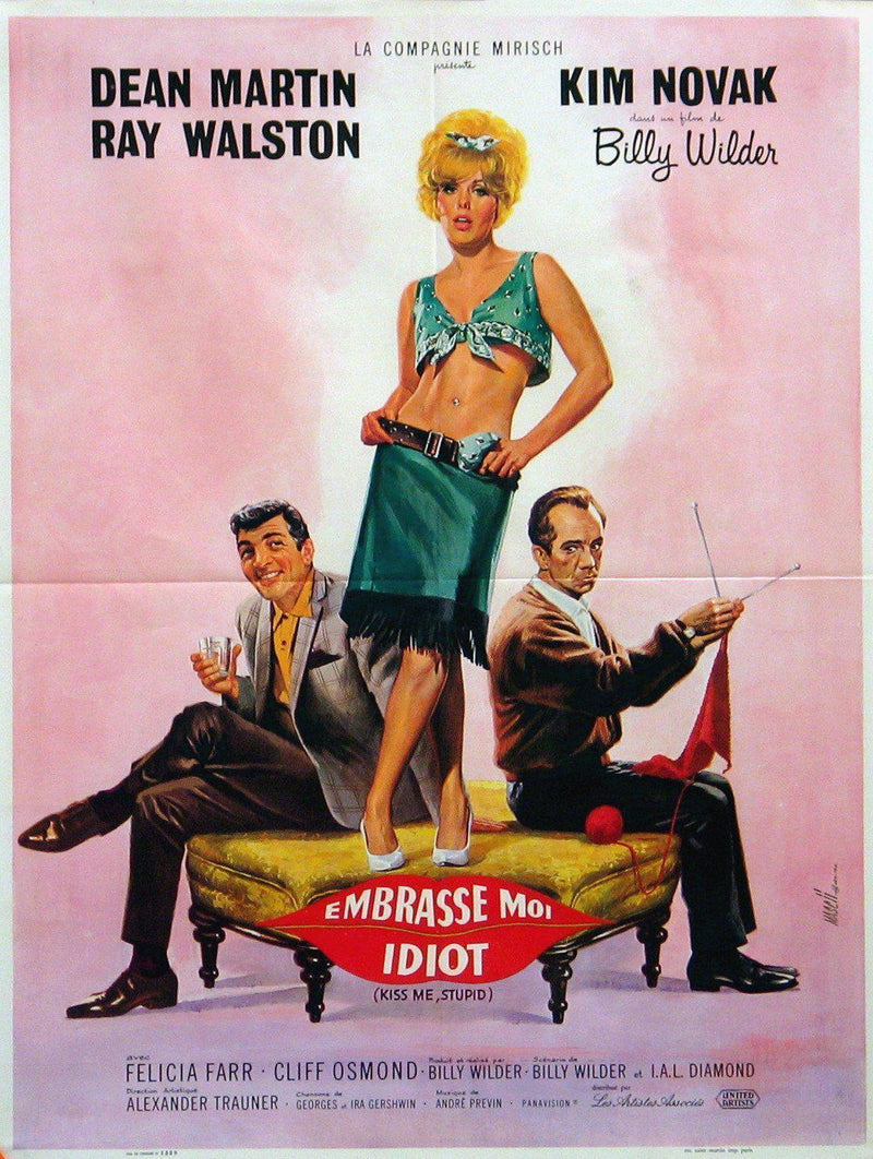 Kiss Me, Stupid French small (23x32) Original Vintage Movie Poster