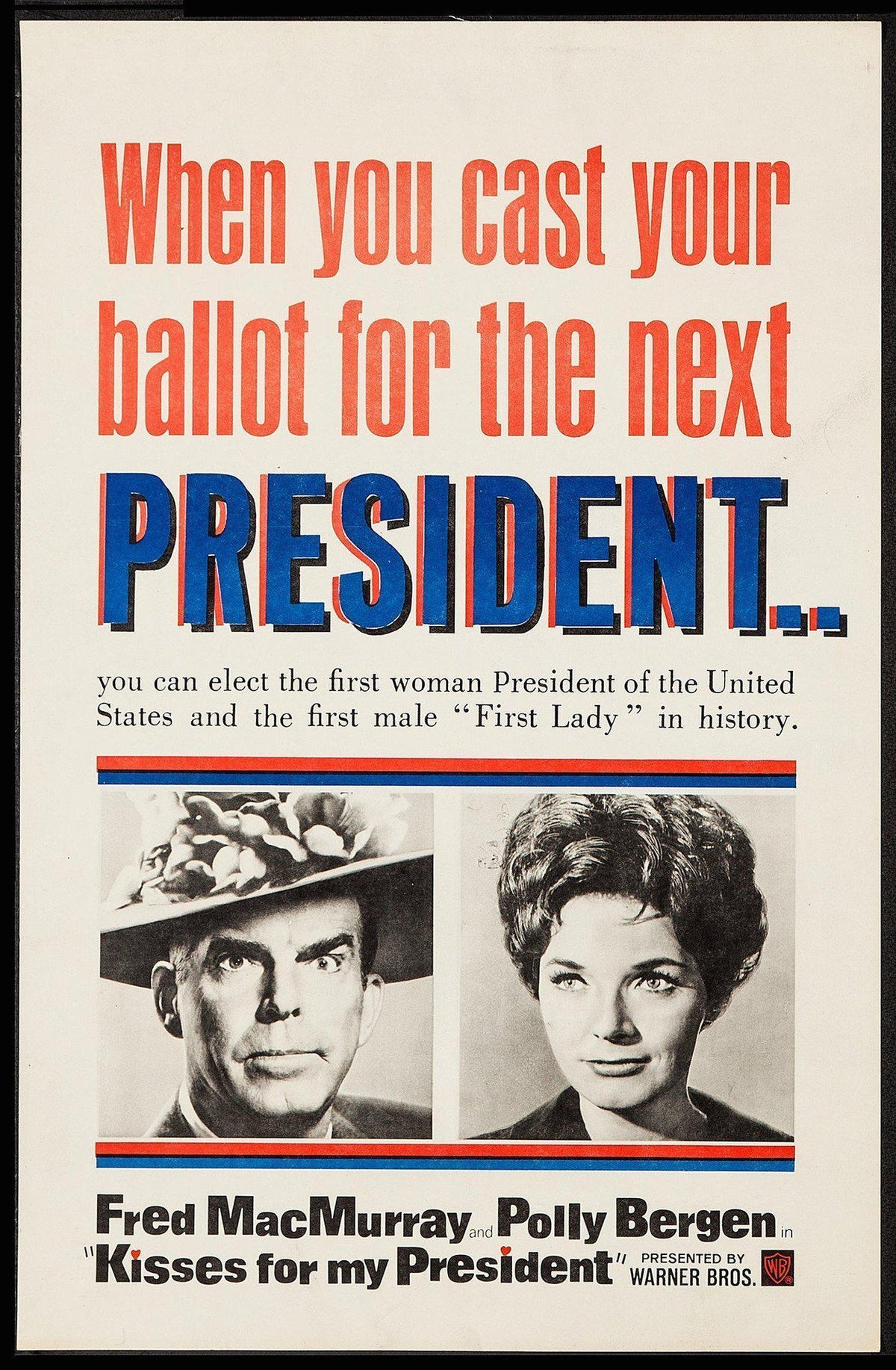 Kisses For My President Original Vintage Movie Poster