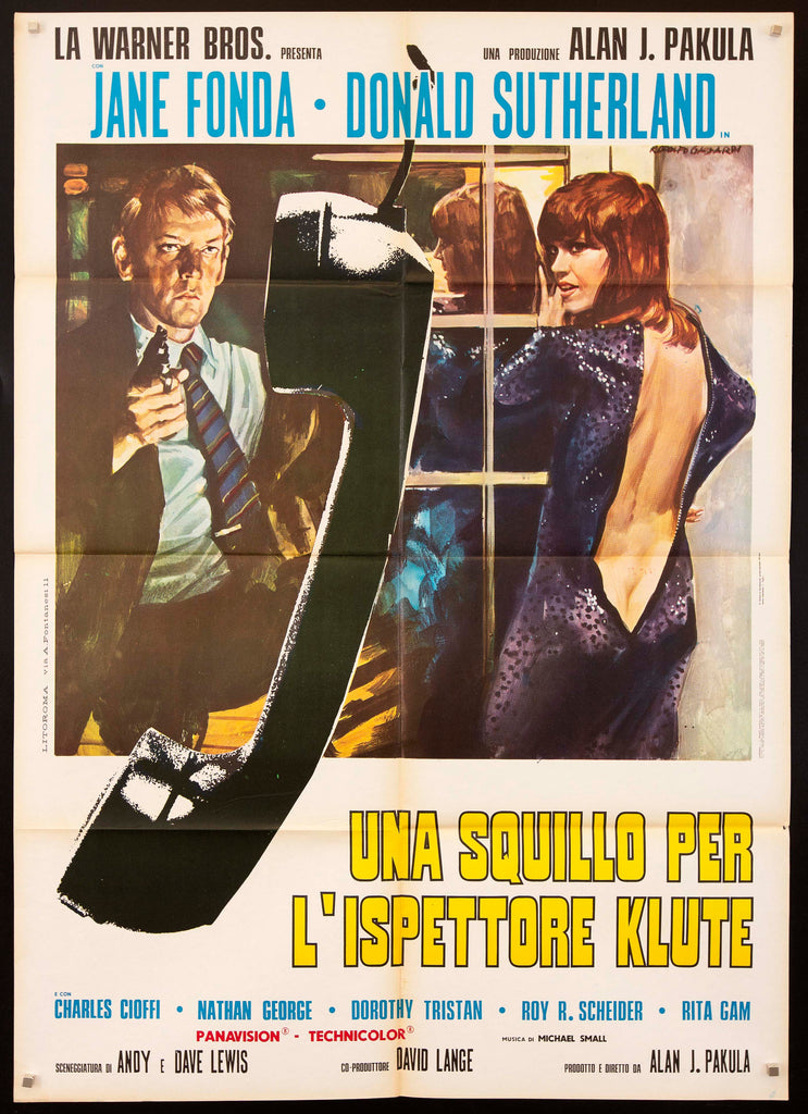 Klute Italian 2 Foglio (39x55) Original Vintage Movie Poster