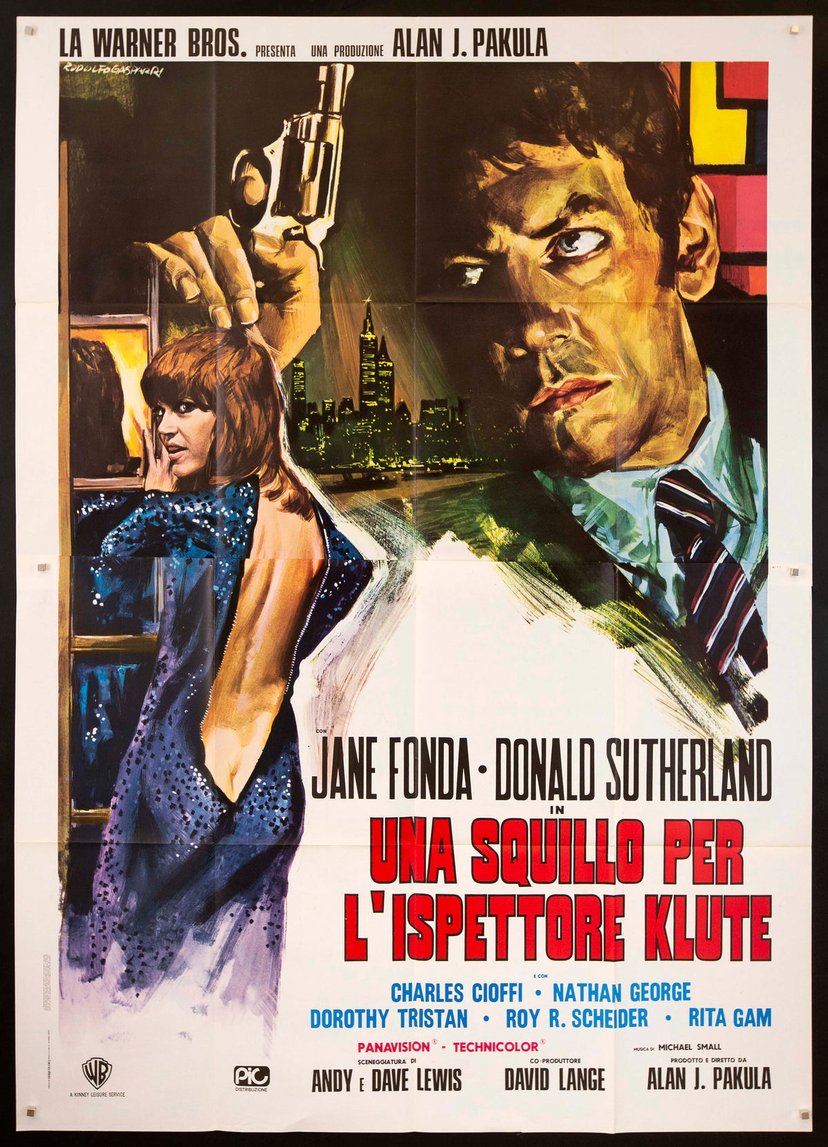 Klute Italian 4 Foglio (55x78) Original Vintage Movie Poster