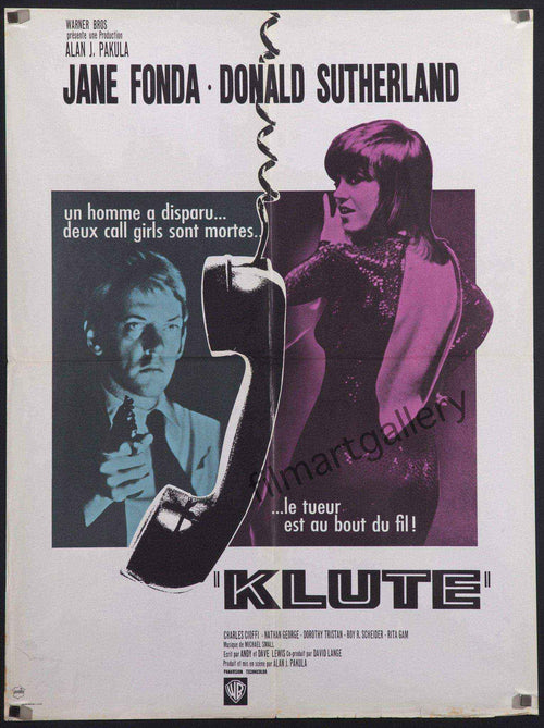 Klute Original Vintage Movie Poster