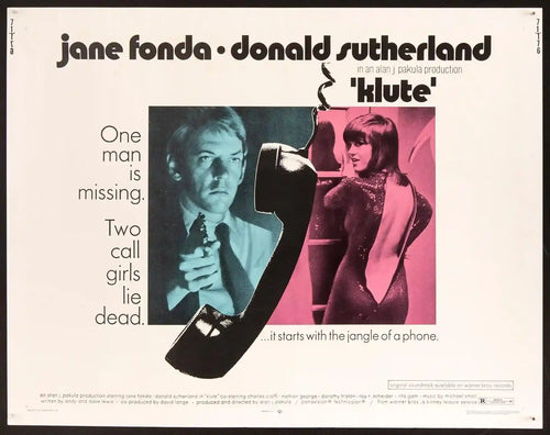 Klute Original Vintage Movie Poster