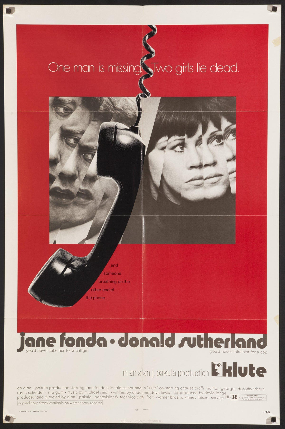 Klute Original Vintage Movie Poster