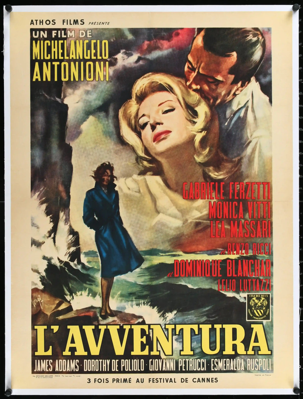 L'Avventura Original Vintage Movie Poster