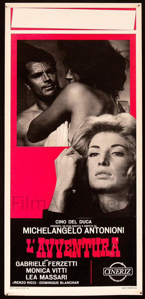L'Avventura Italian Locandina (13x28) Original Vintage Movie Poster