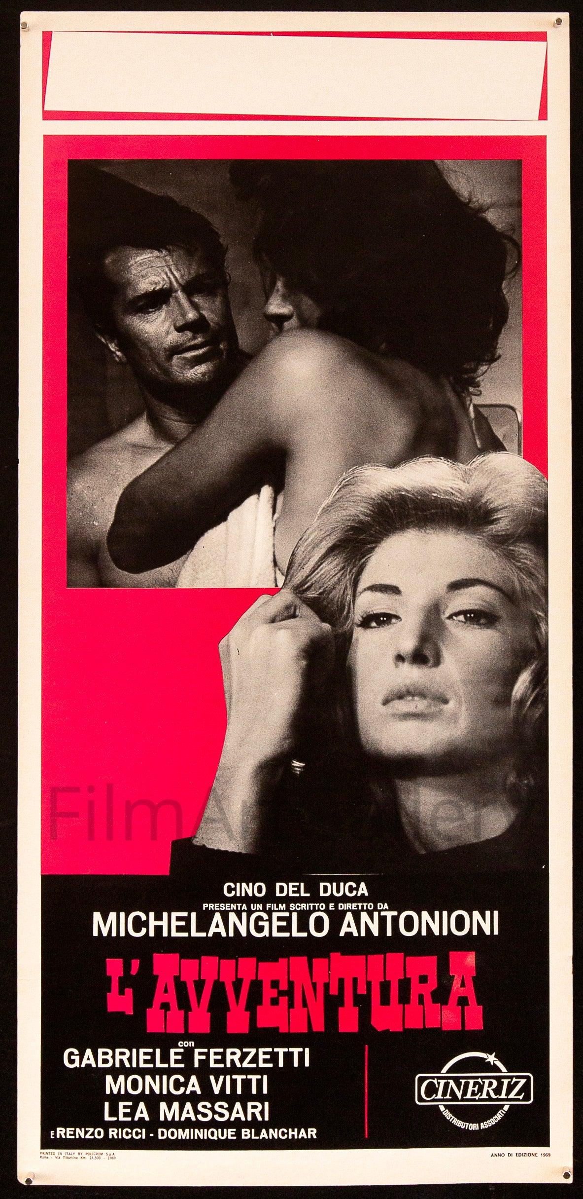 L&#39;Avventura Italian Locandina (13x28) Original Vintage Movie Poster