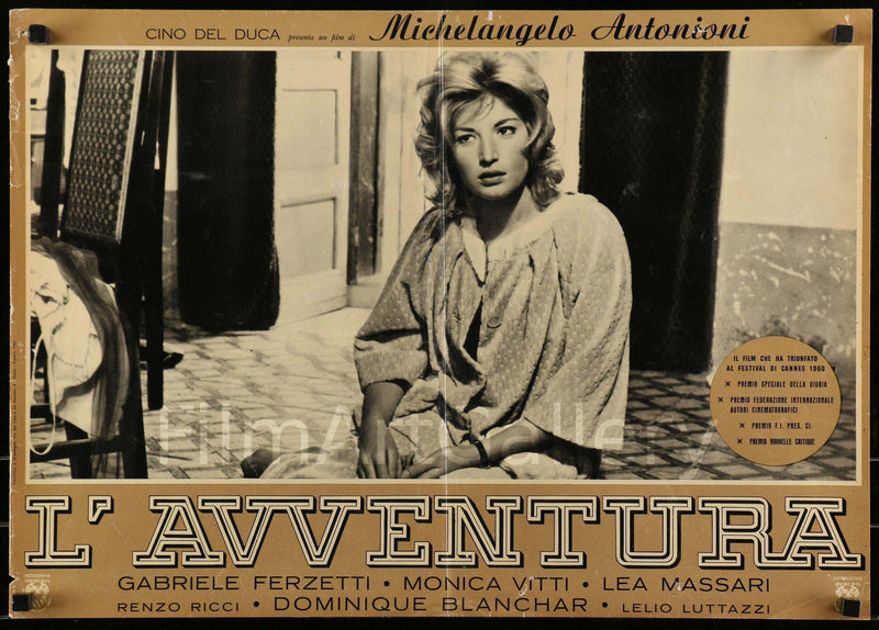 L'Avventura Italian photobusta (18x26) Original Vintage Movie Poster