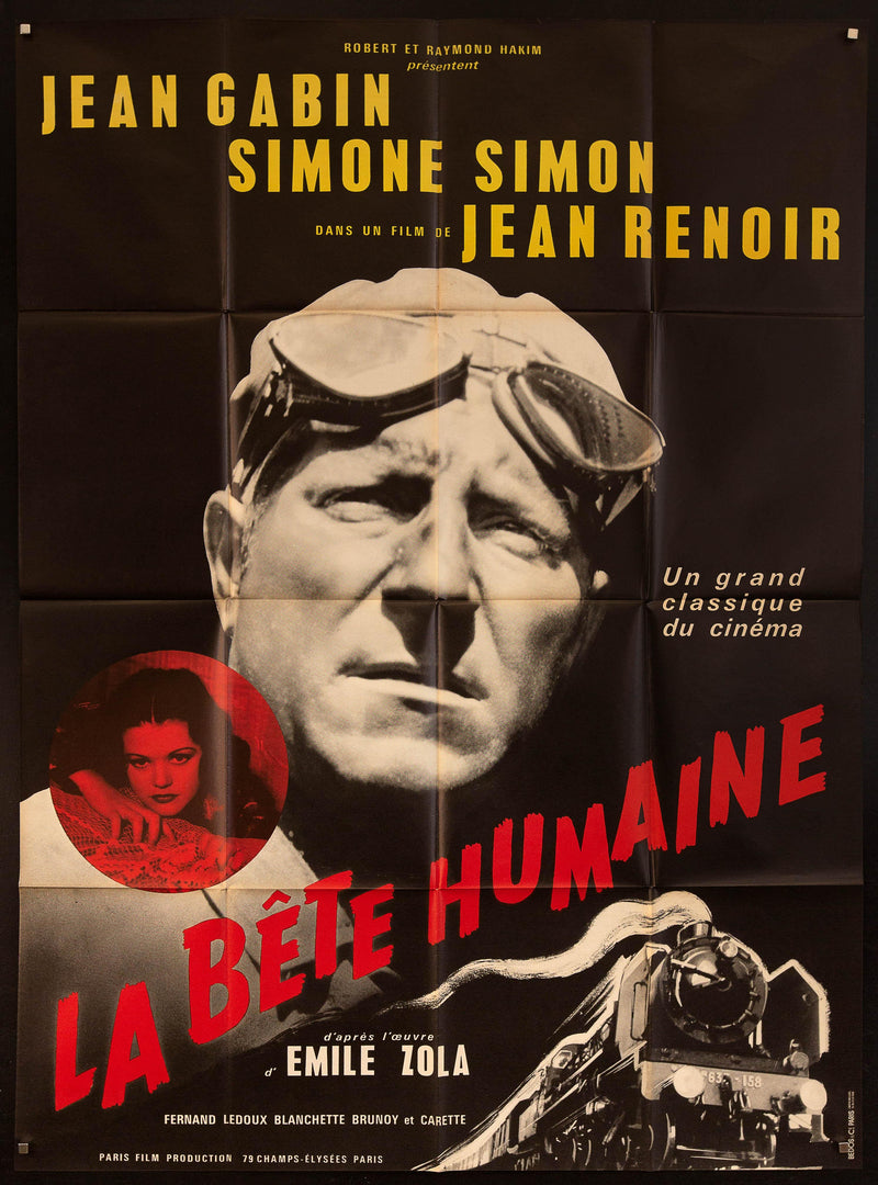 La Bete Humaine French 1 Panel (47x63) Original Vintage Movie Poster
