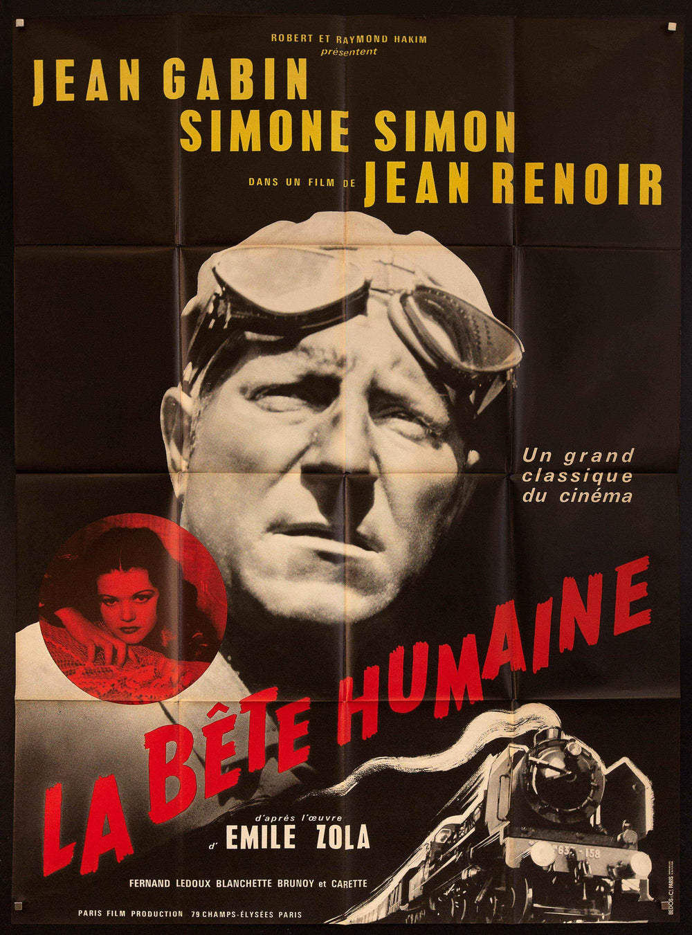 La Bete Humaine Original Vintage Movie Poster