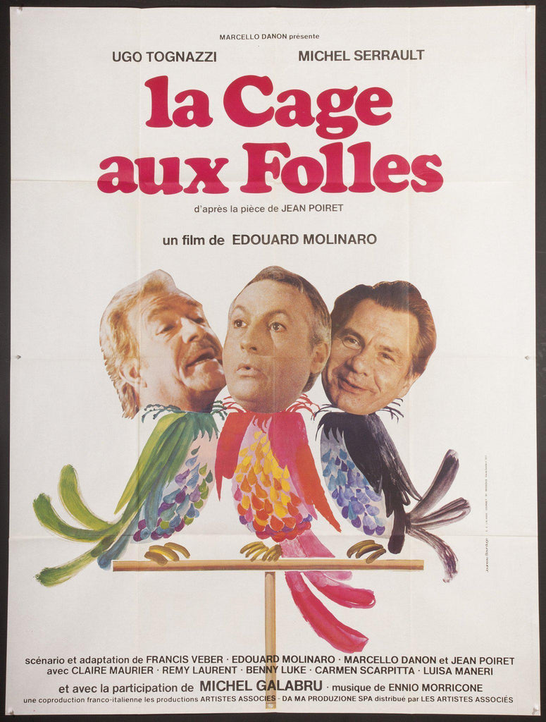 La Cage Aux Folles Original Vintage Movie Poster