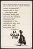 La Dolce Vita 1 Sheet (27x41) Original Vintage Movie Poster