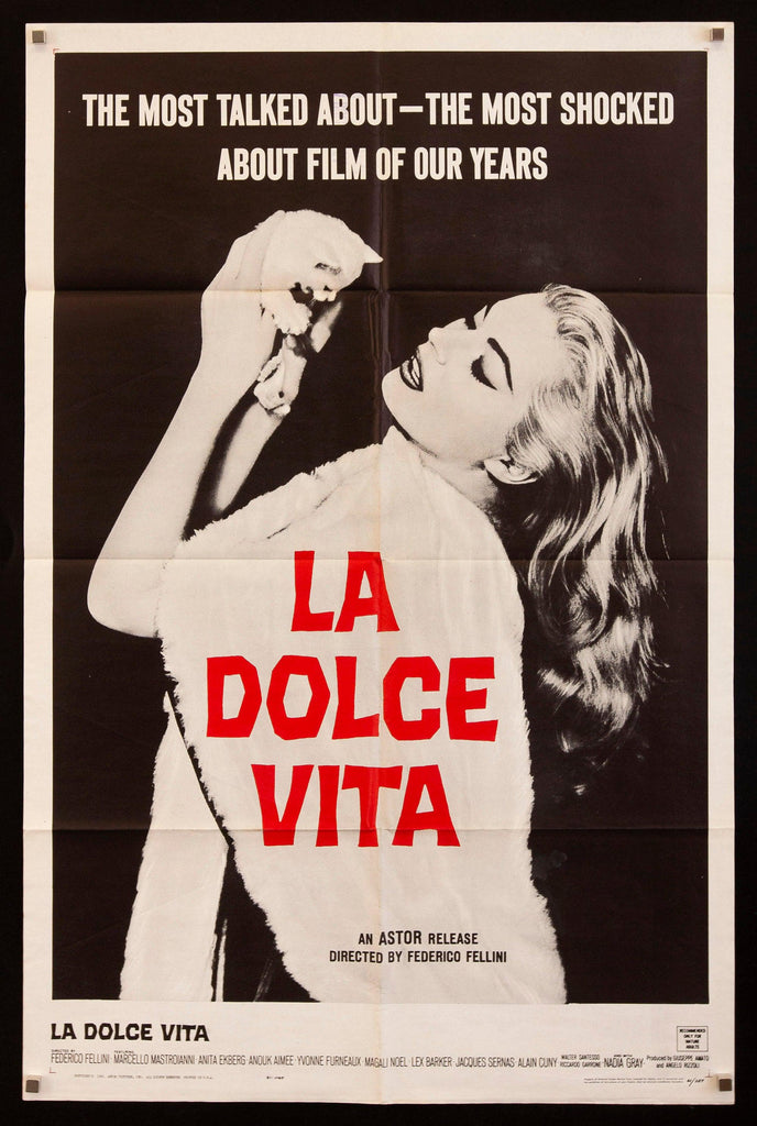 La Dolce Vita Original Vintage Movie Poster