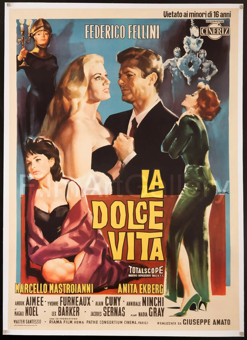 La Dolce Vita Original Vintage Movie Poster