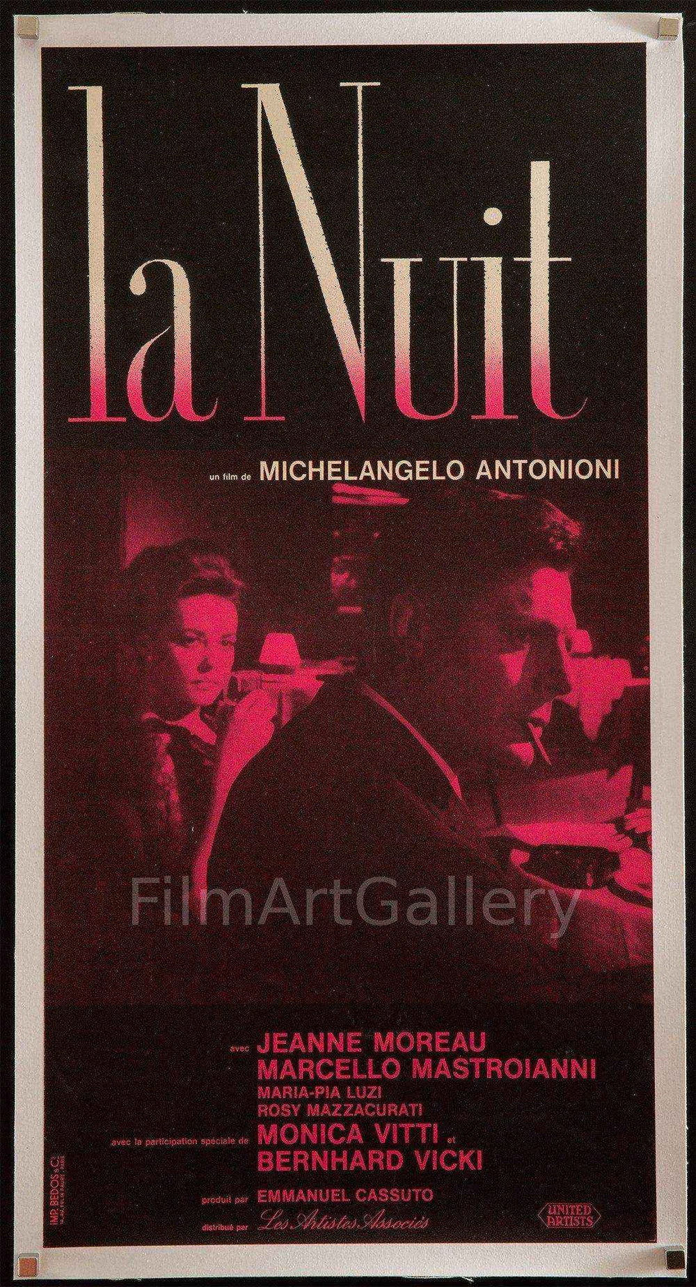 La Notte Original Vintage Movie Poster