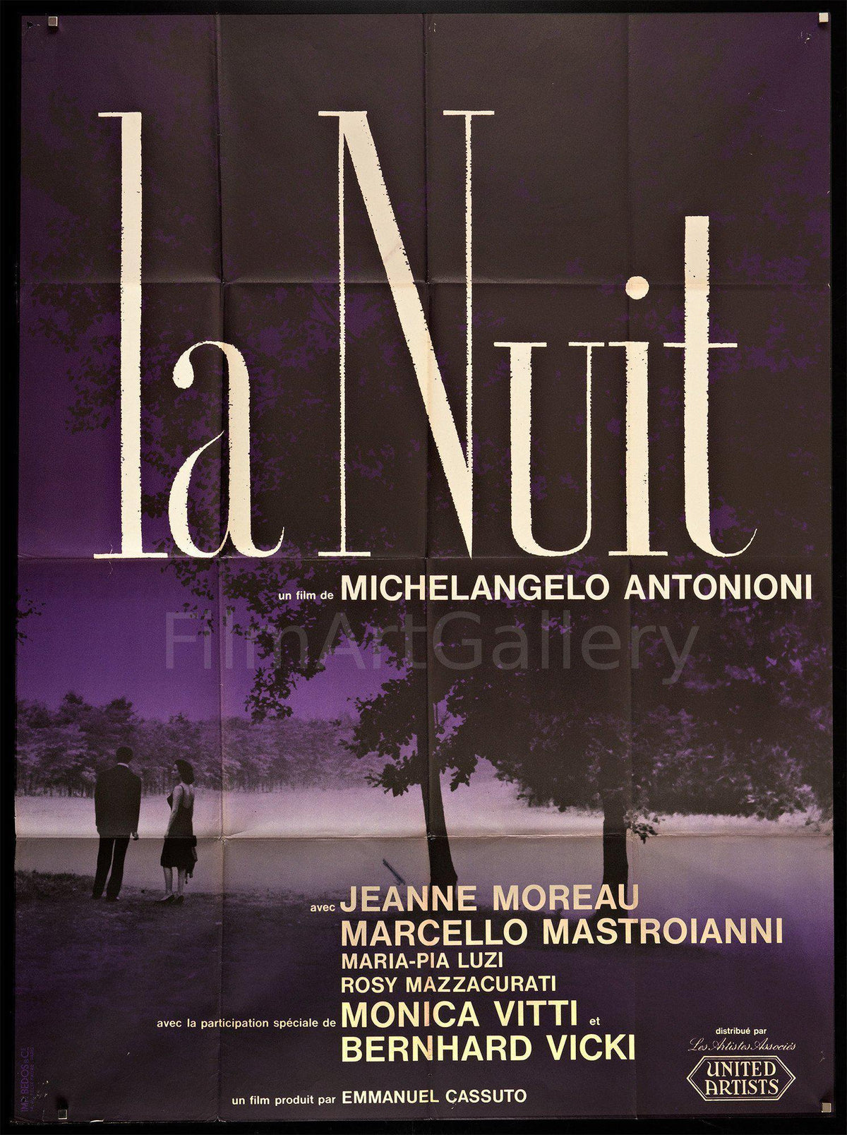 La Notte Original Vintage Movie Poster
