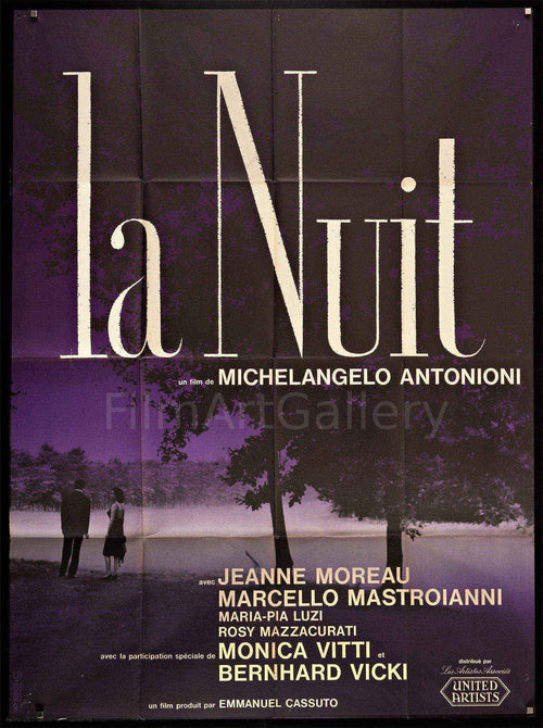 La Notte Original Vintage Movie Poster