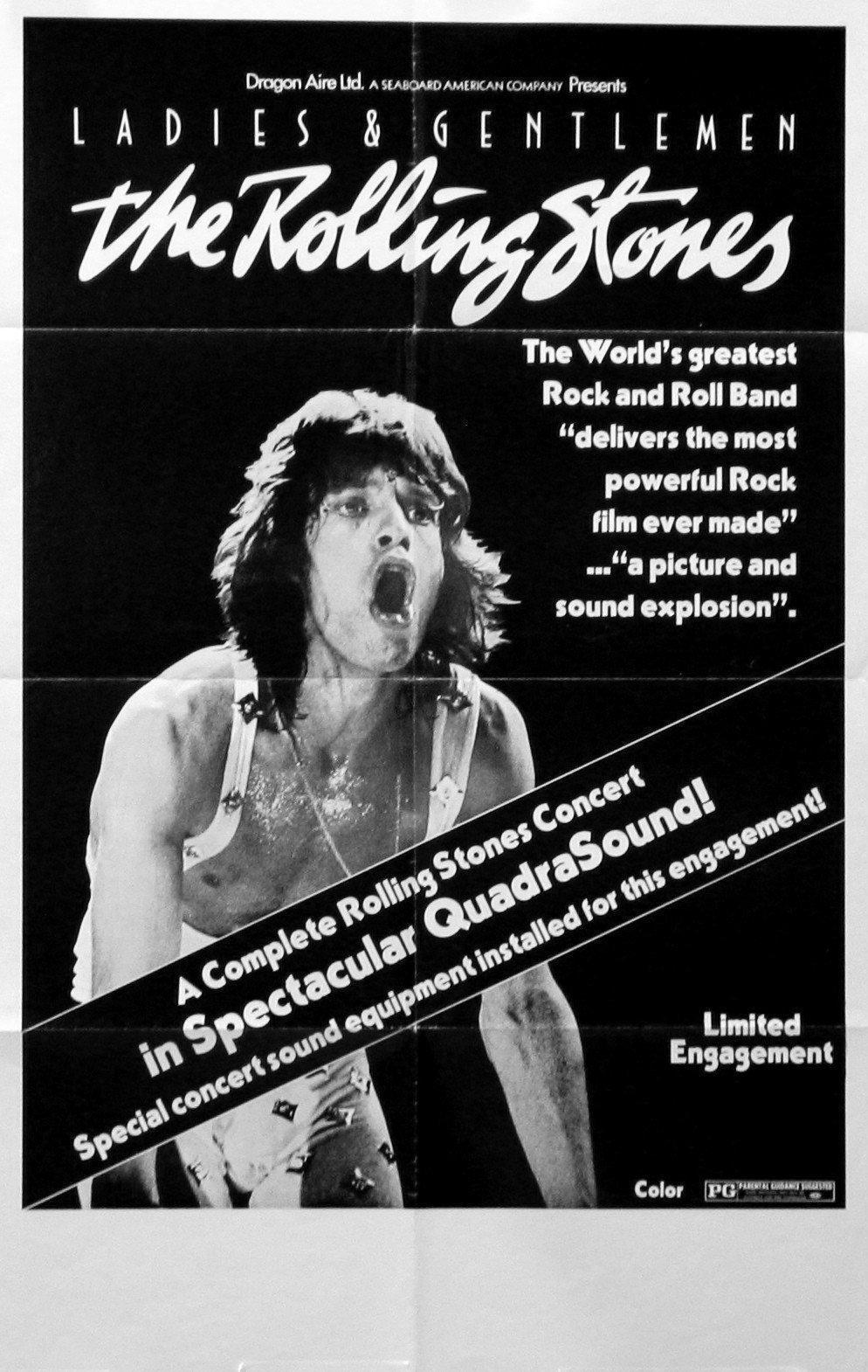 Ladies &amp; Gentlemen, the Rolling Stones 1 Sheet (27x41) Original Vintage Movie Poster