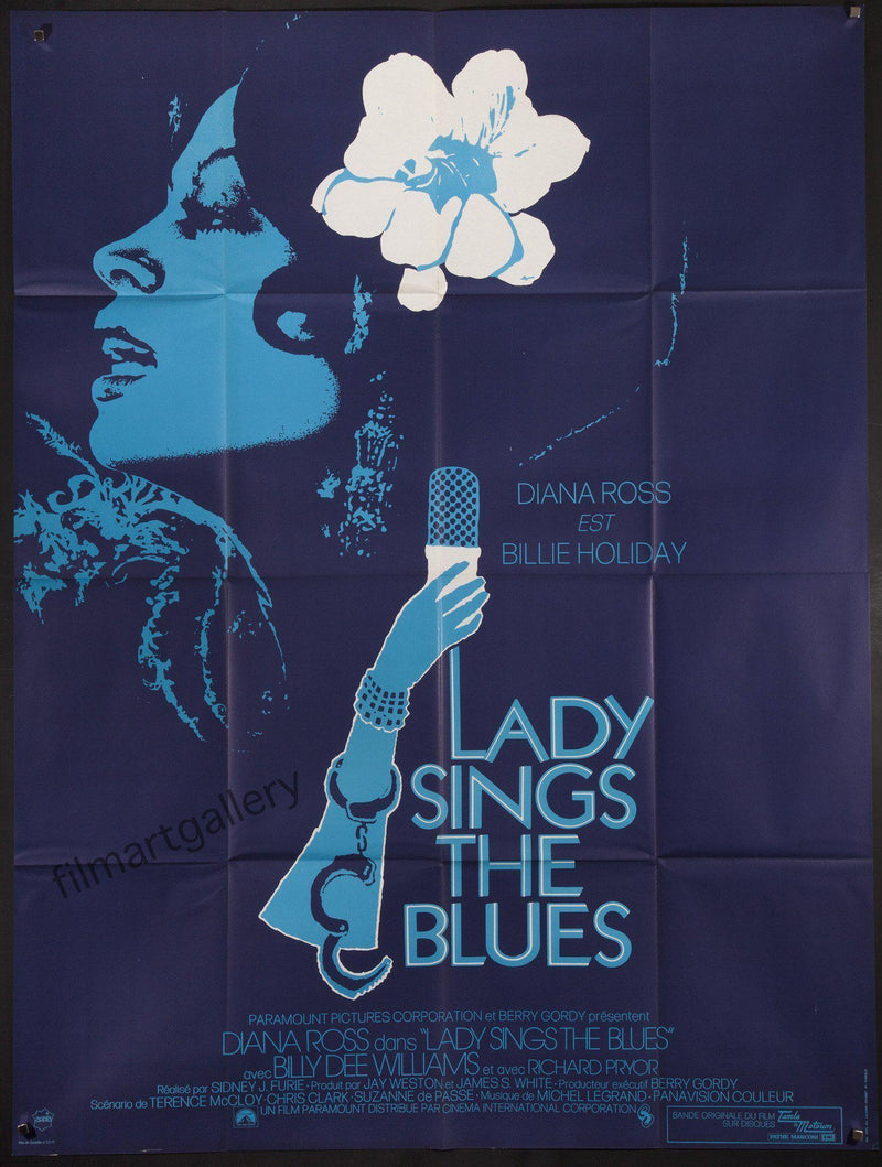 Lady Sings the Blues French 1 panel (47x63) Original Vintage Movie Poster