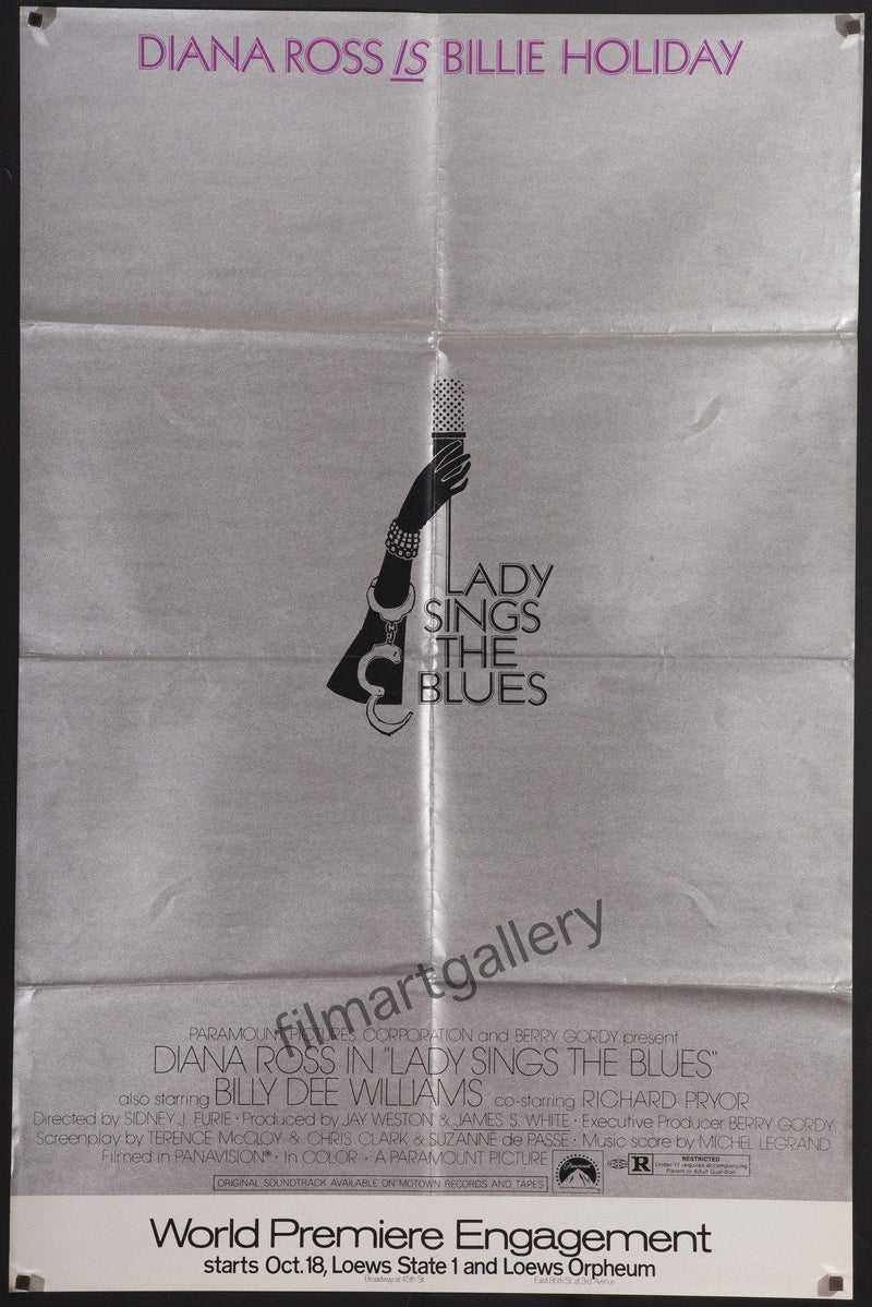 Lady Sings the Blues Subway 1 sheet (29x45) Original Vintage Movie Poster