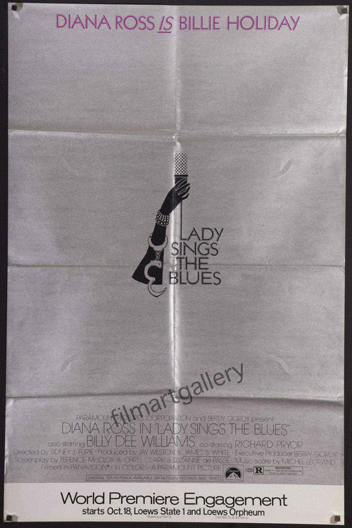 Lady Sings the Blues Original Vintage Movie Poster