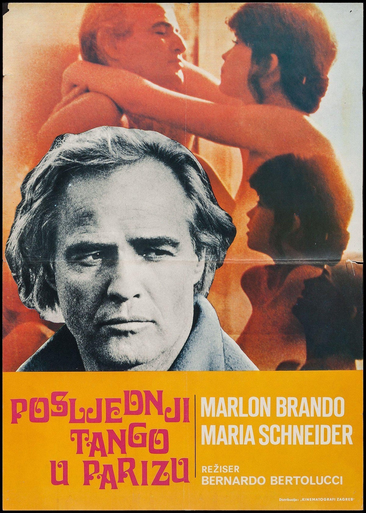 Last Tango In Paris Yugoslavian (19x27) Original Vintage Movie Poster