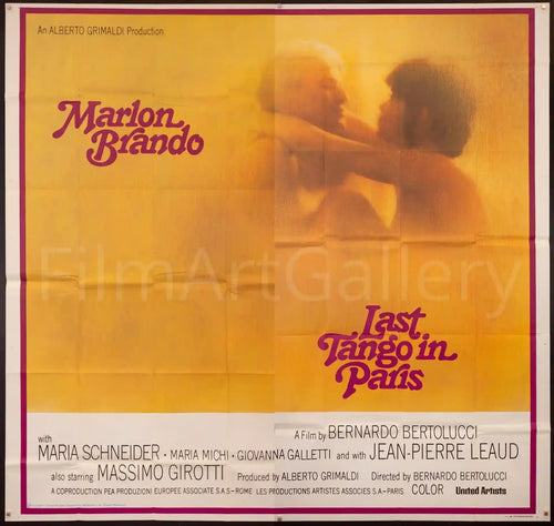 Last Tango In Paris Original Vintage Movie Poster