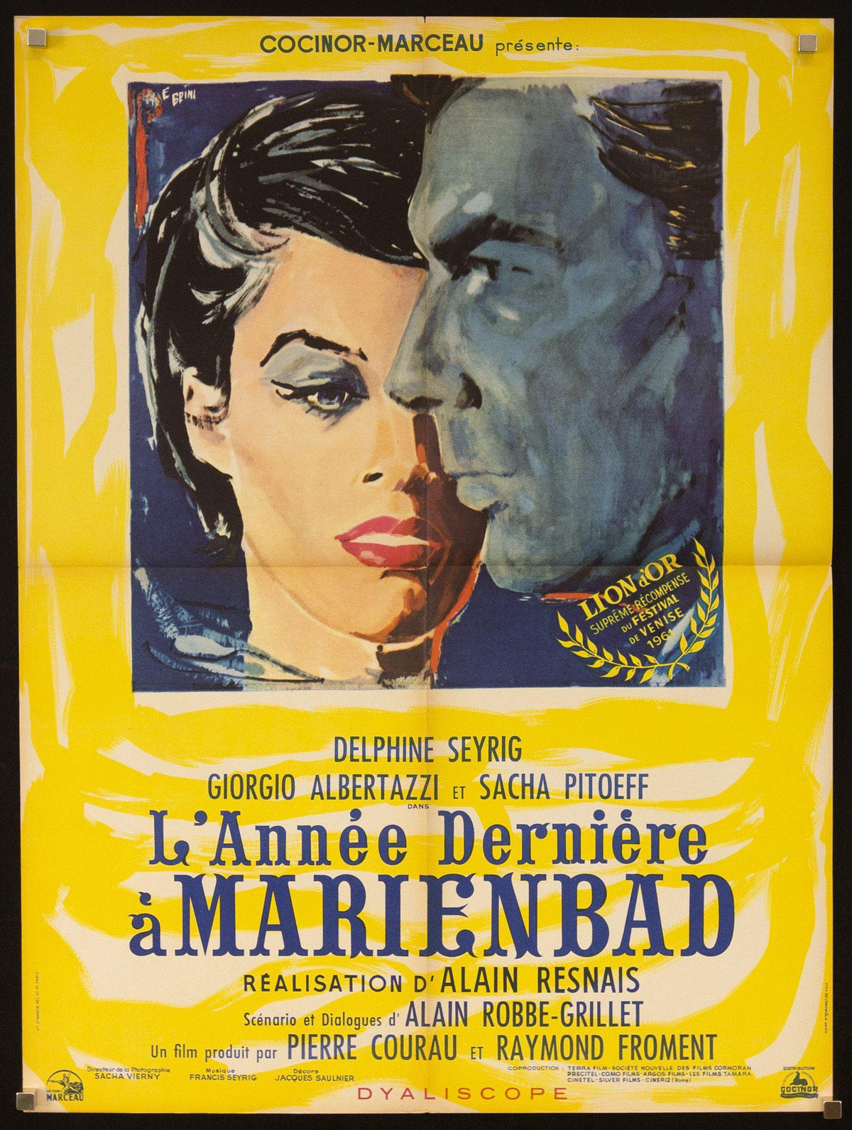 Last Year at Marienbad (L&#39;Annee Derniere A Marienbad) French small (23x32) Original Vintage Movie Poster