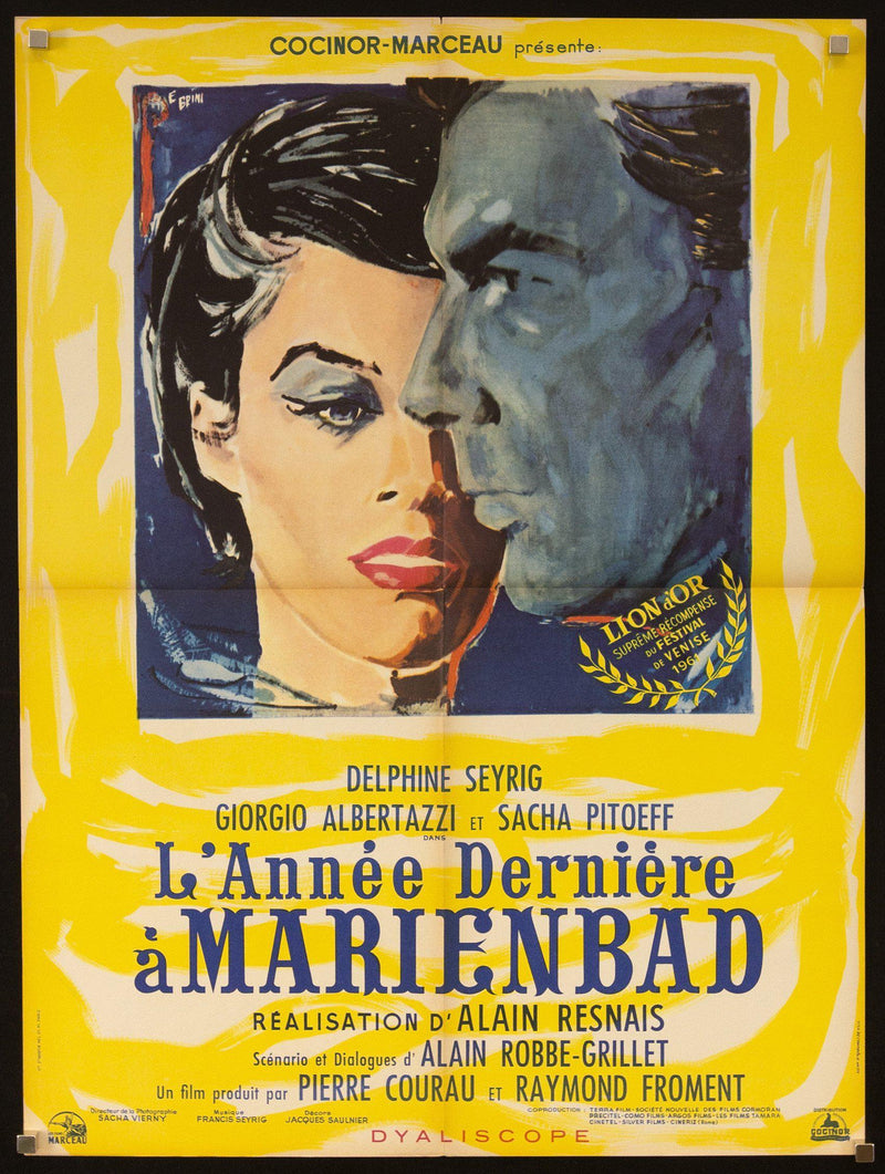 Last Year at Marienbad (L'Annee Derniere A Marienbad) French small (23x32) Original Vintage Movie Poster