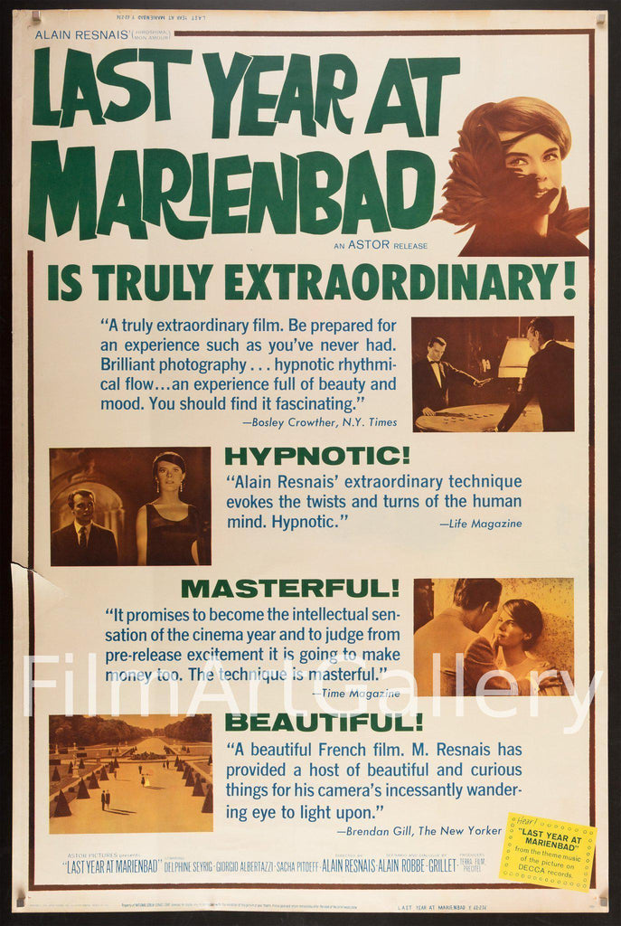 Last Year at Marienbad Original Vintage Movie Poster