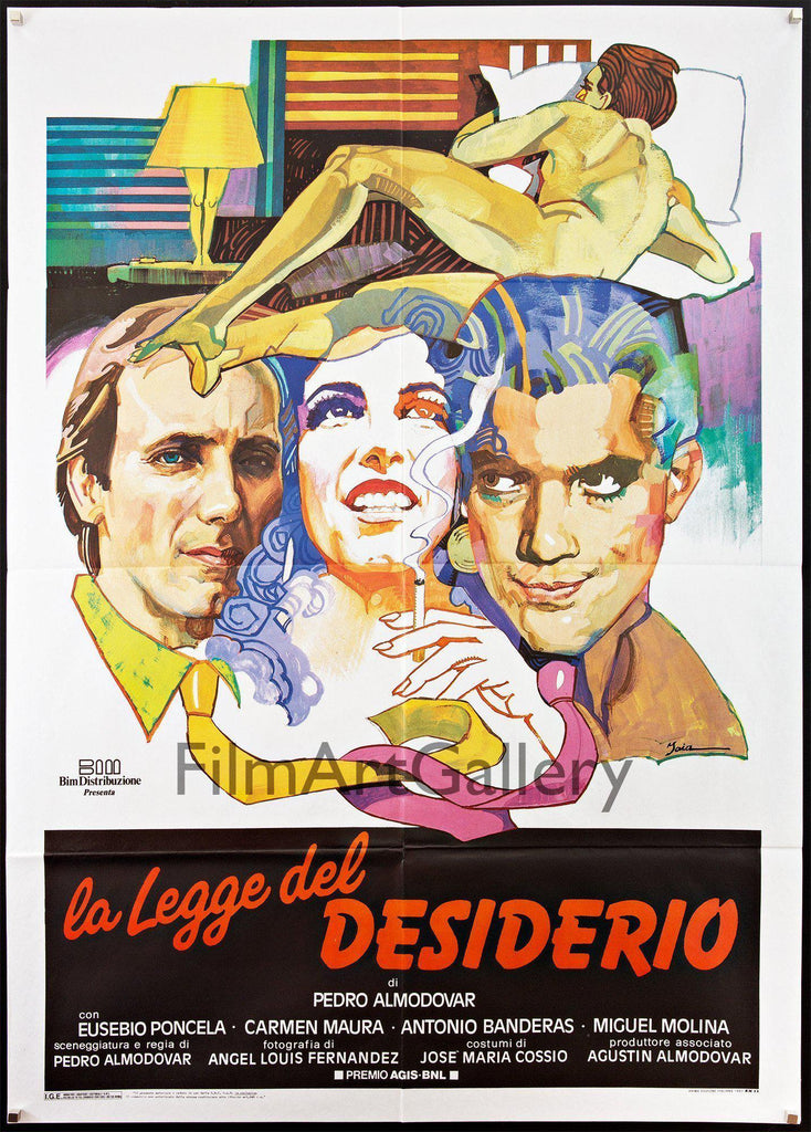 Law of Desire Original Vintage Movie Poster