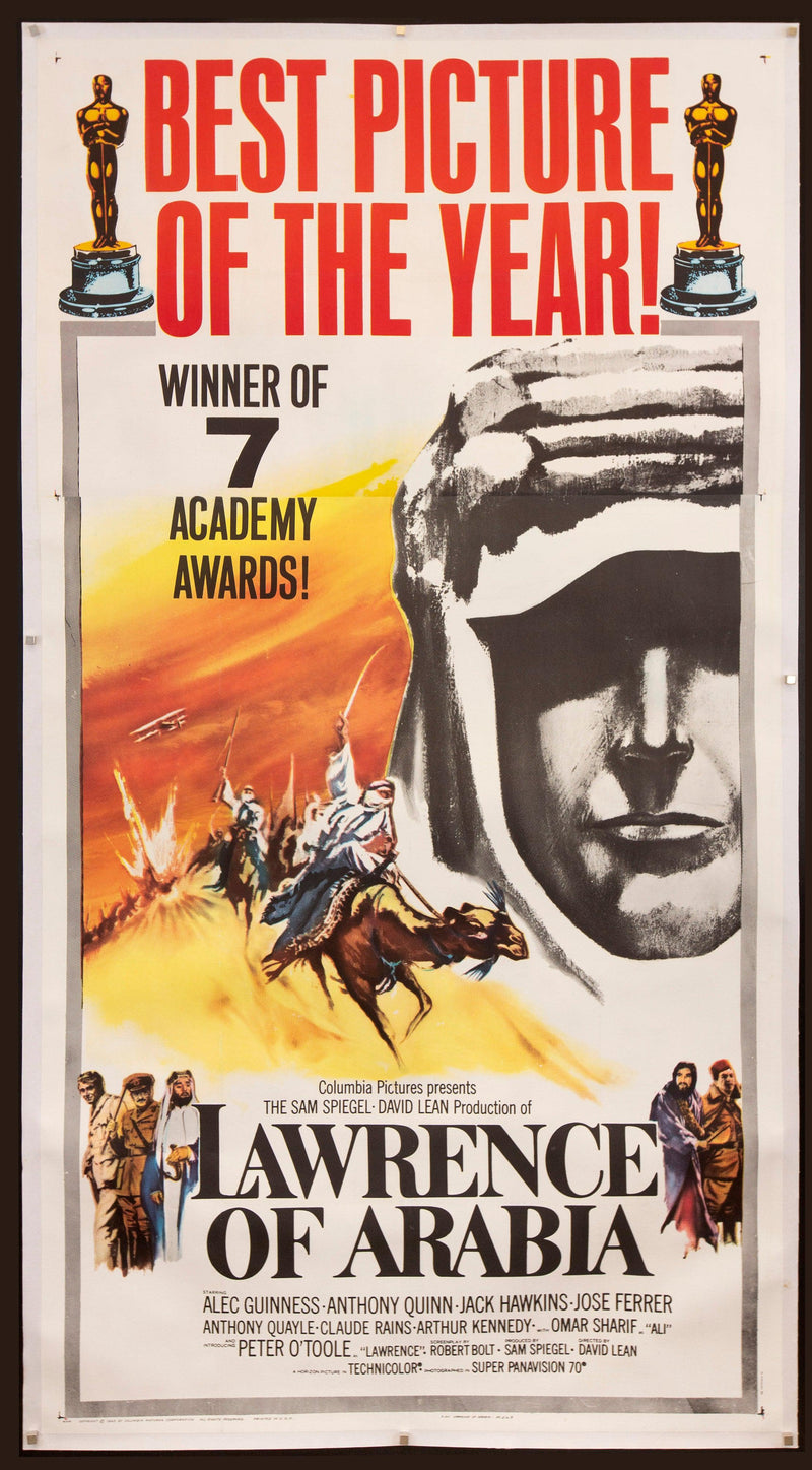 Lawrence of Arabia 3 Sheet (41x81) Original Vintage Movie Poster