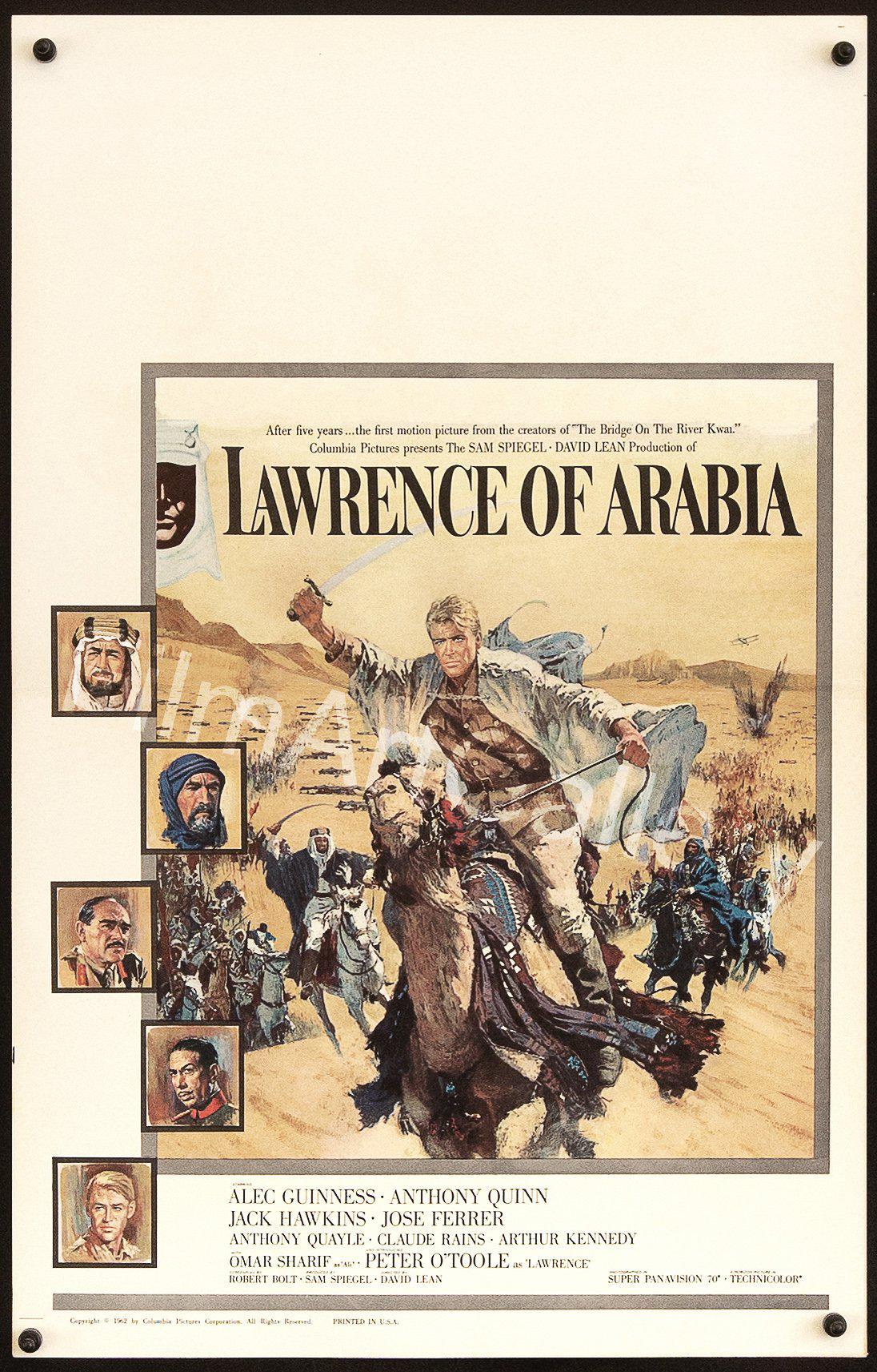Lawrence of Arabia Window Card (14x22) Original Vintage Movie Poster
