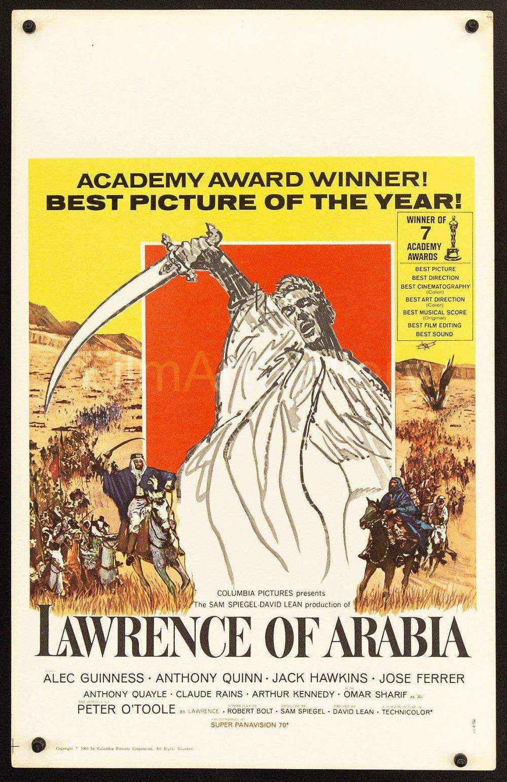 Lawrence of Arabia Original Vintage Movie Poster