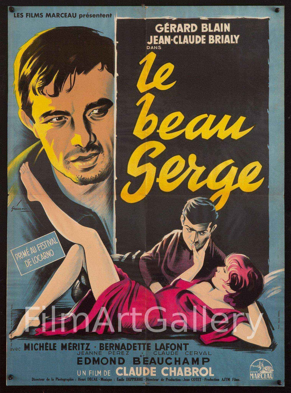 Le Beau Serge Original Vintage Movie Poster